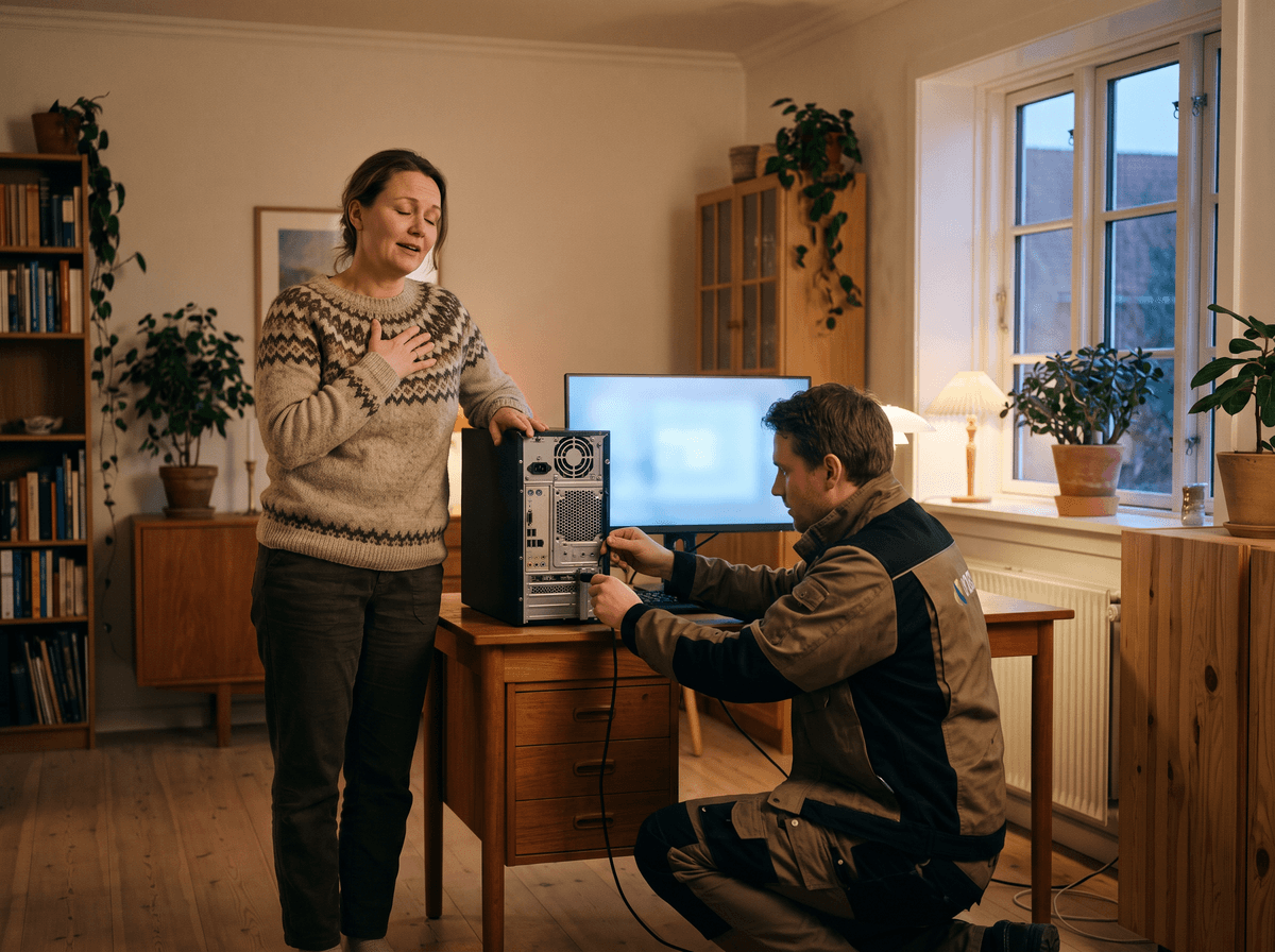 Iphone Vigtige familiebilleder reddet fra defekt computer